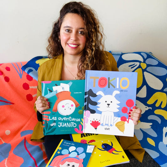 Set 3 libros ilustrados por Caro Celis