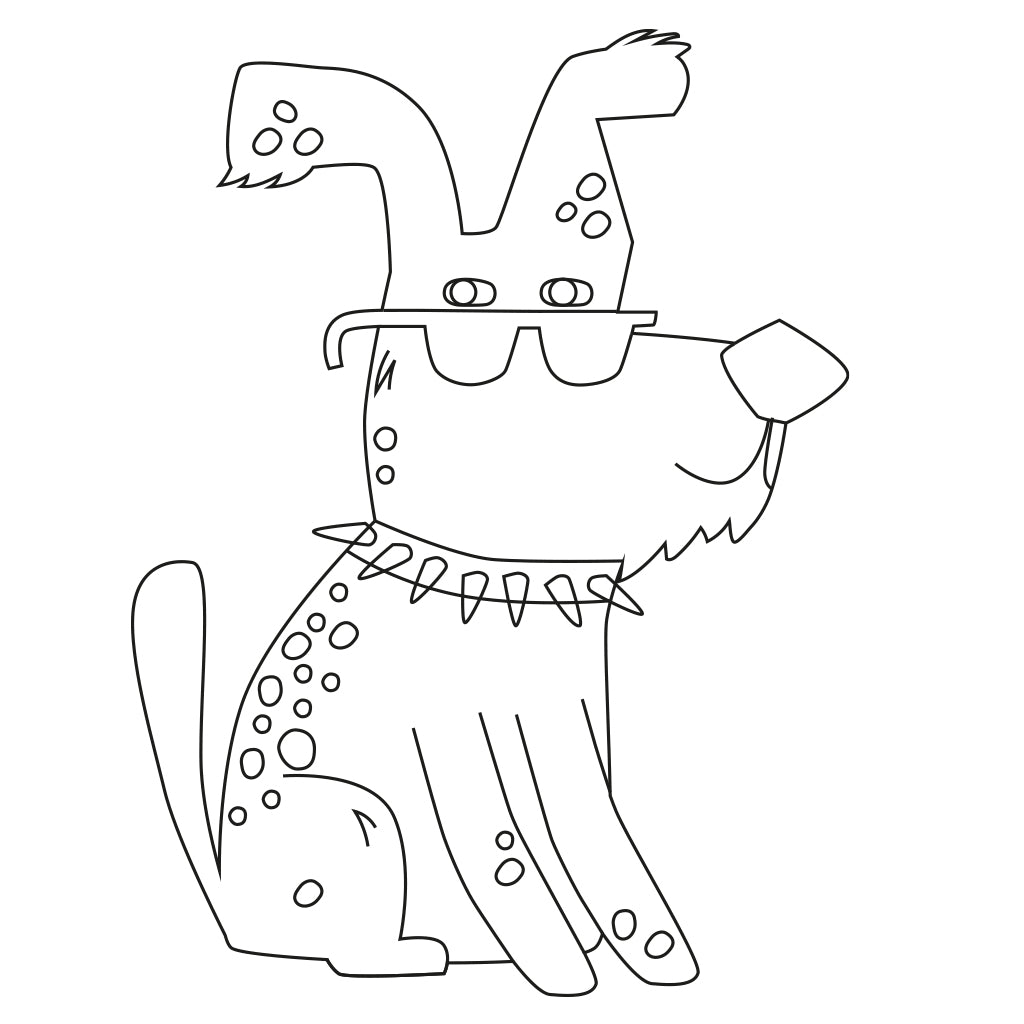 Perro MDF figura para pintar