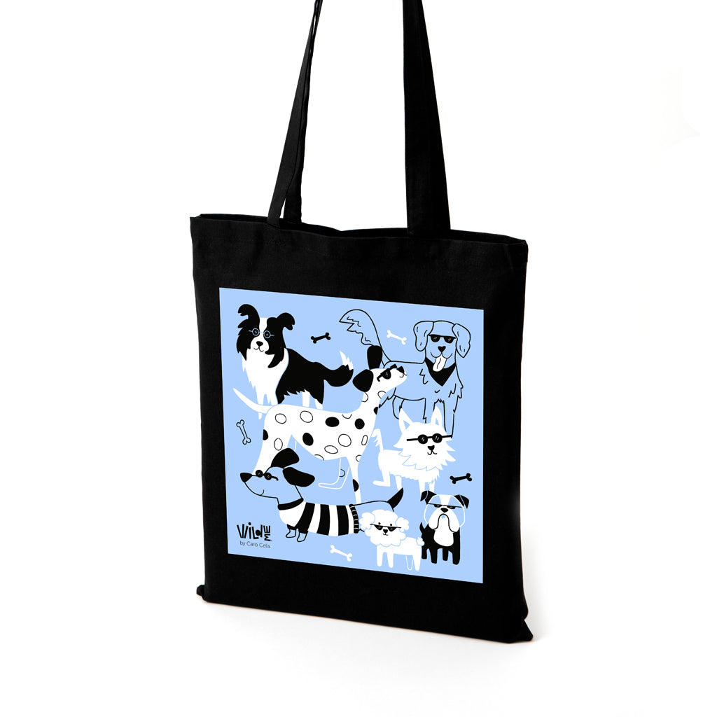Tote "Perritos" color negro