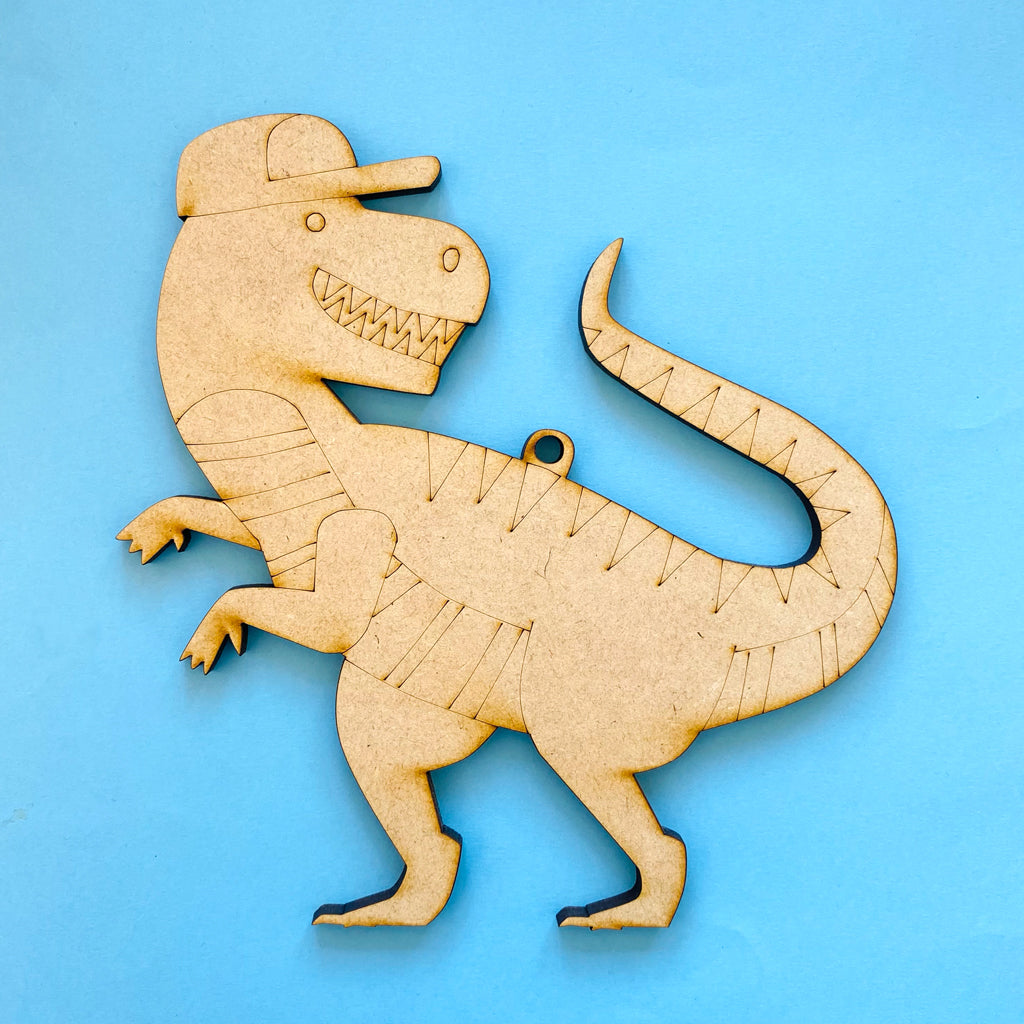 Dinosaurio MDF figura para pintar