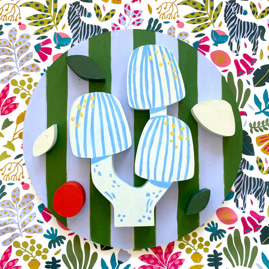 Figura decorativa MDF honguitos