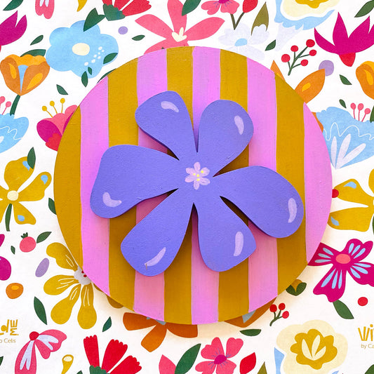 Figura decorativa MDF flores