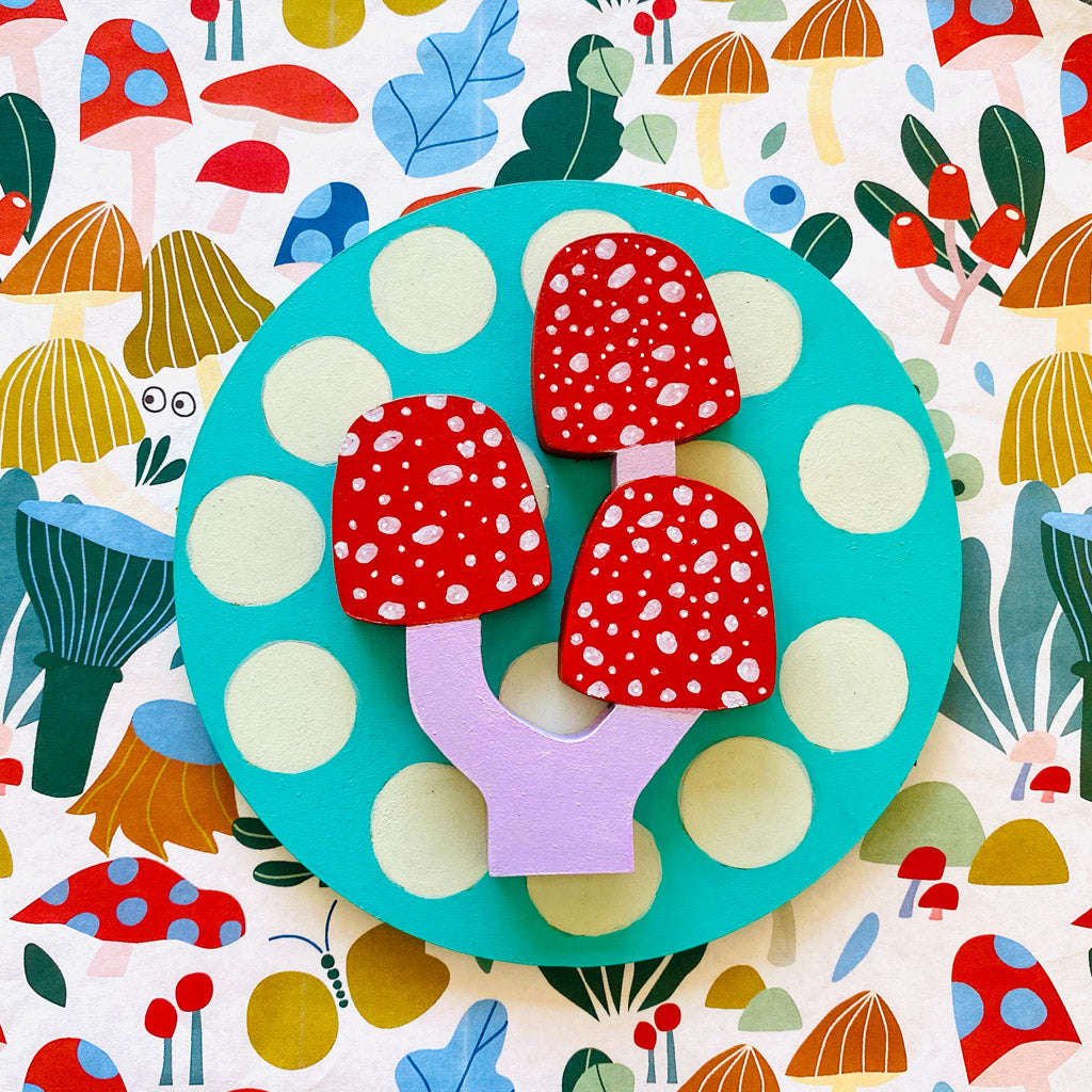 Figura decorativa MDF hongos