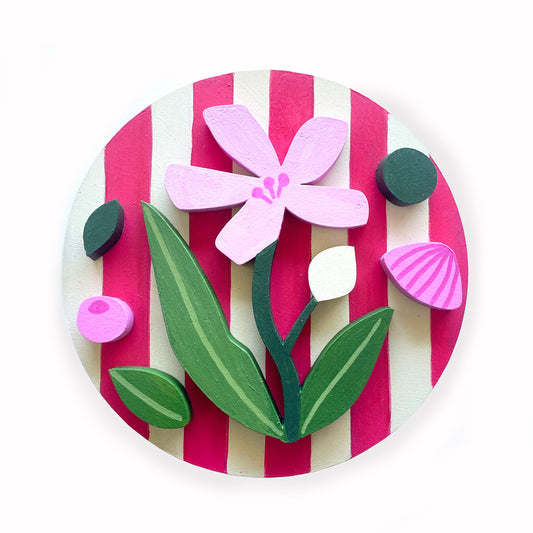 Figura decorativa MDF flor