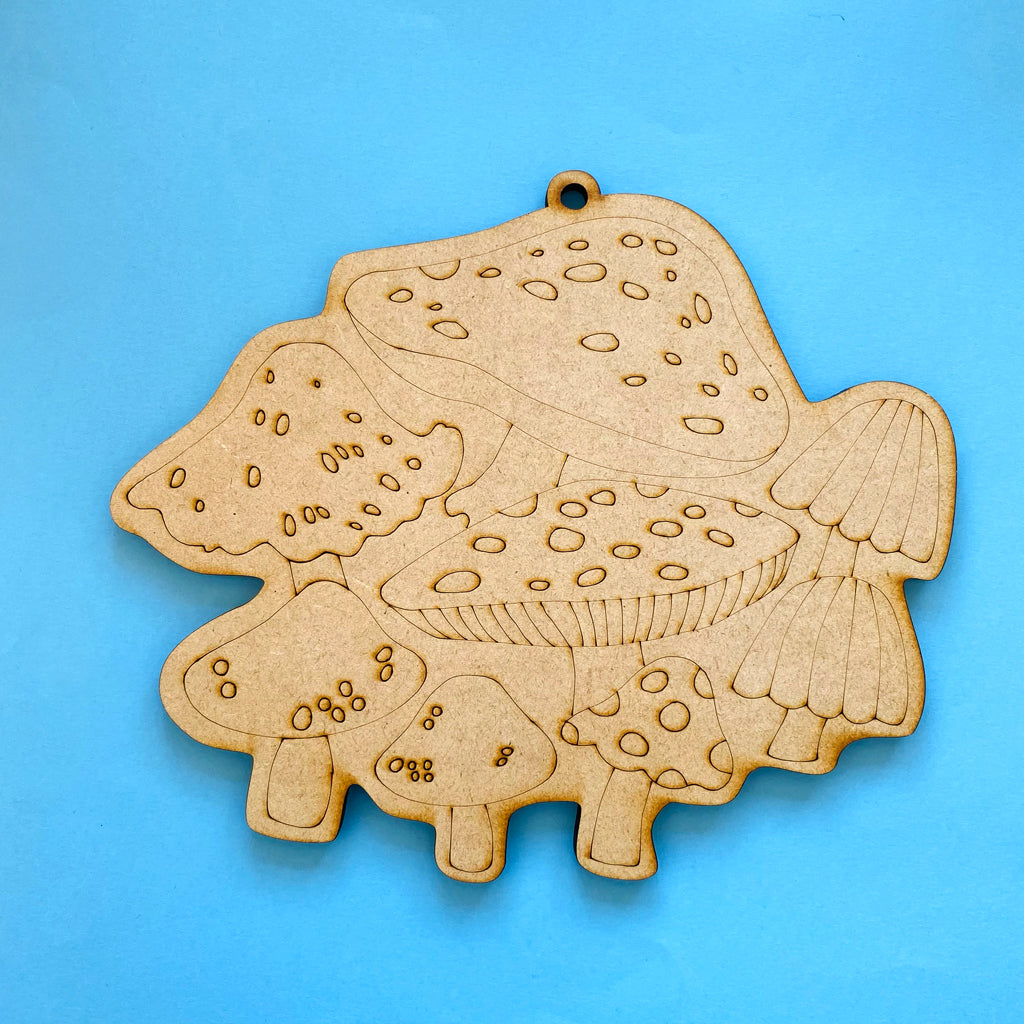 Honguitos MDF figura para pintar