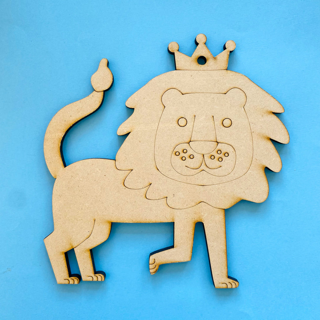 León MDF figura para pintar