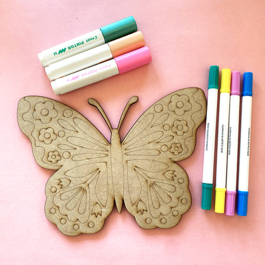 Mariposa MDF figura para pintar