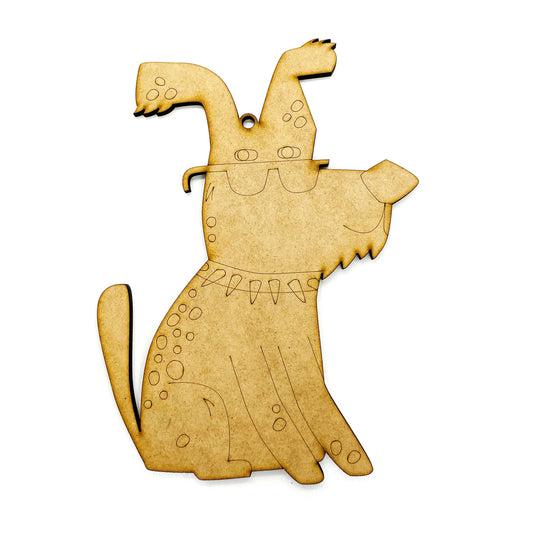 Perro MDF figura para pintar