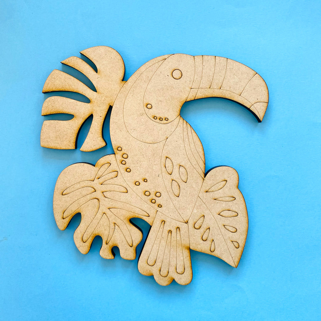 Tucán MDF figura para pintar