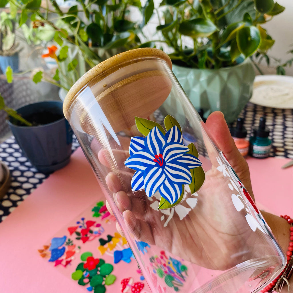 Sticker transferibles DTF UV - Set 9 diseños Hongos