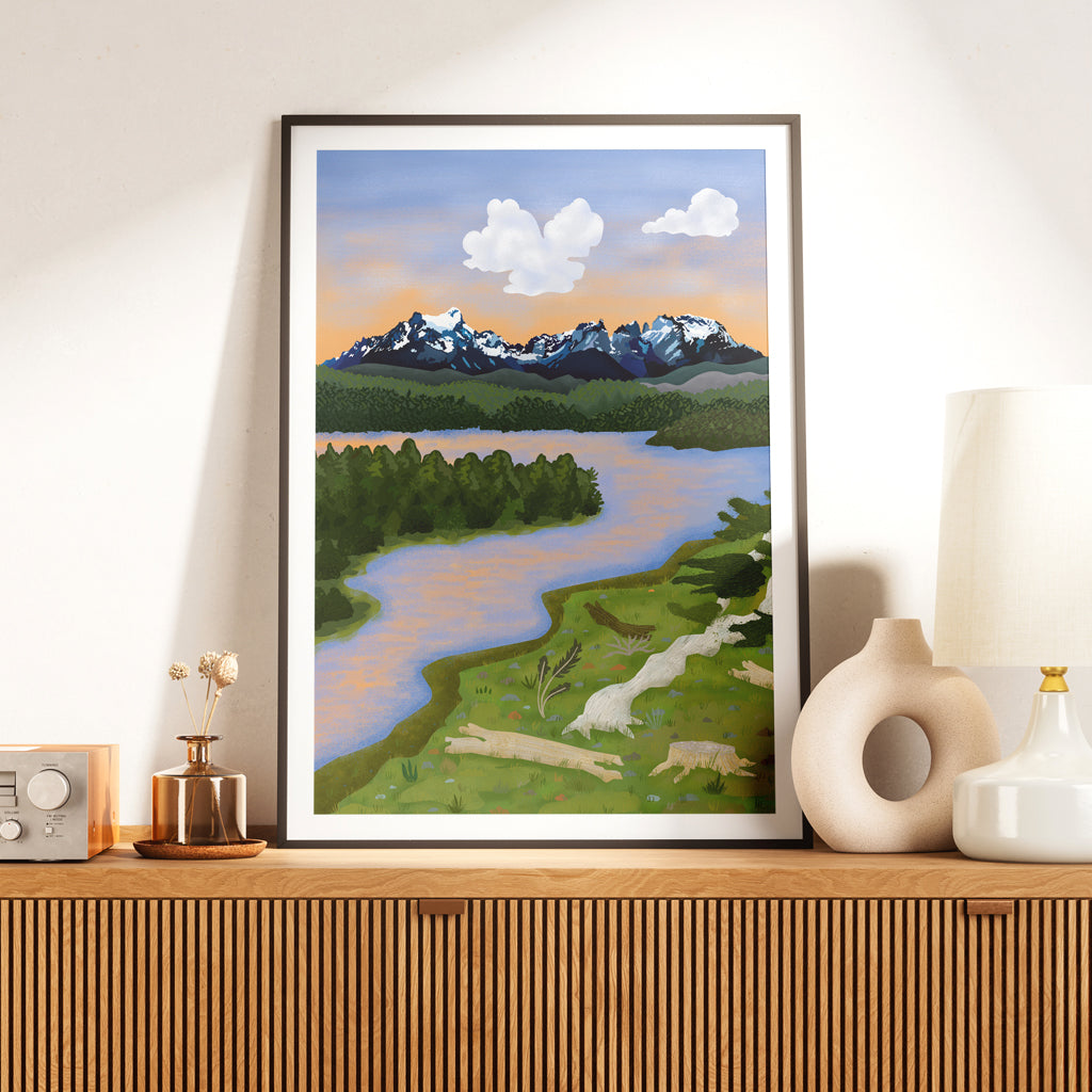 NUEVO!!! Print Macizo Paine - Río Serrano