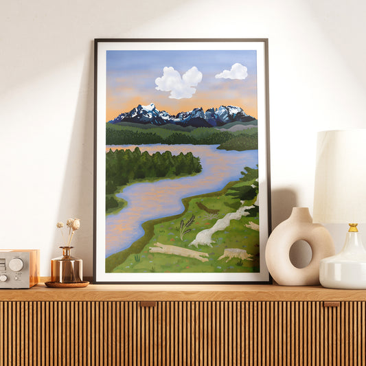 NUEVO!!! Print Macizo Paine - Río Serrano