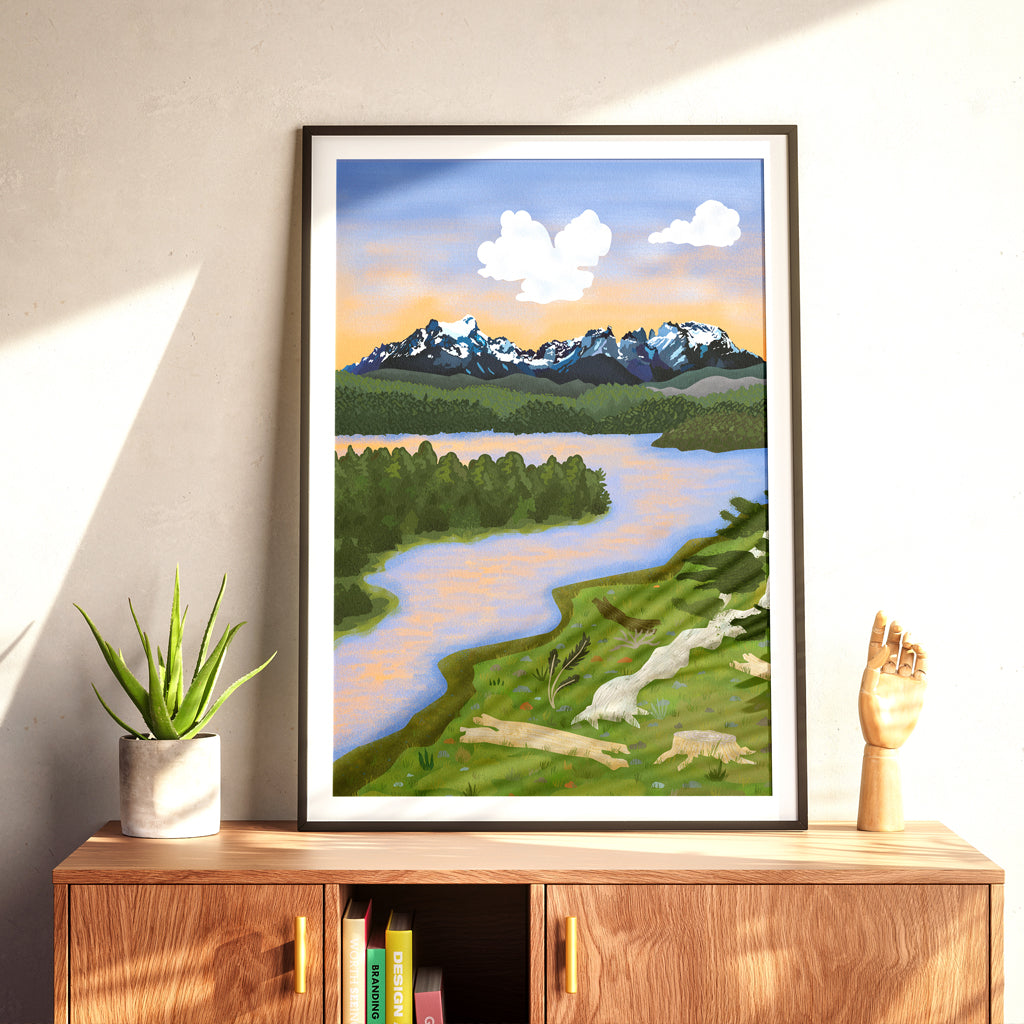 NUEVO!!! Print Macizo Paine - Río Serrano