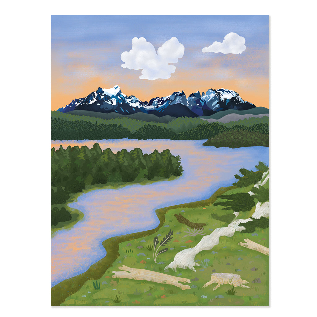 NUEVO!!! Print Macizo Paine - Río Serrano