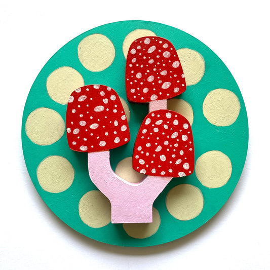 Figura decorativa MDF hongos