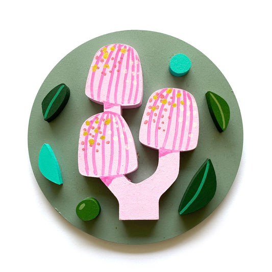 Figura decorativa MDF hongos 1