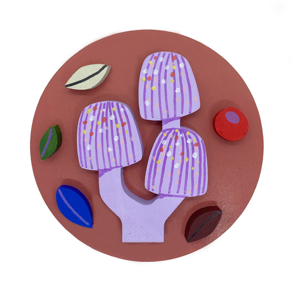 Figura decorativa MDF honguitos 2