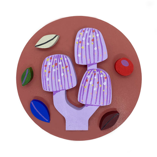 Figura decorativa MDF honguitos 2