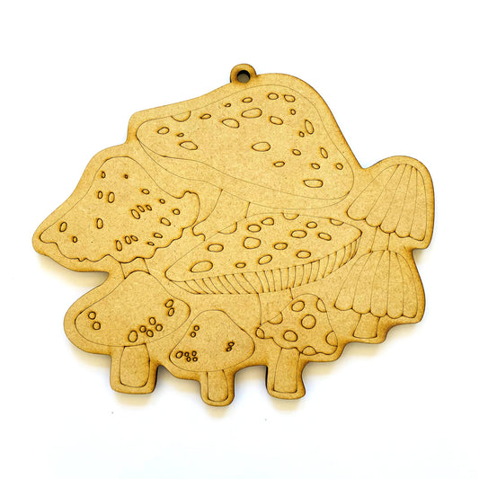 Honguitos MDF figura para pintar