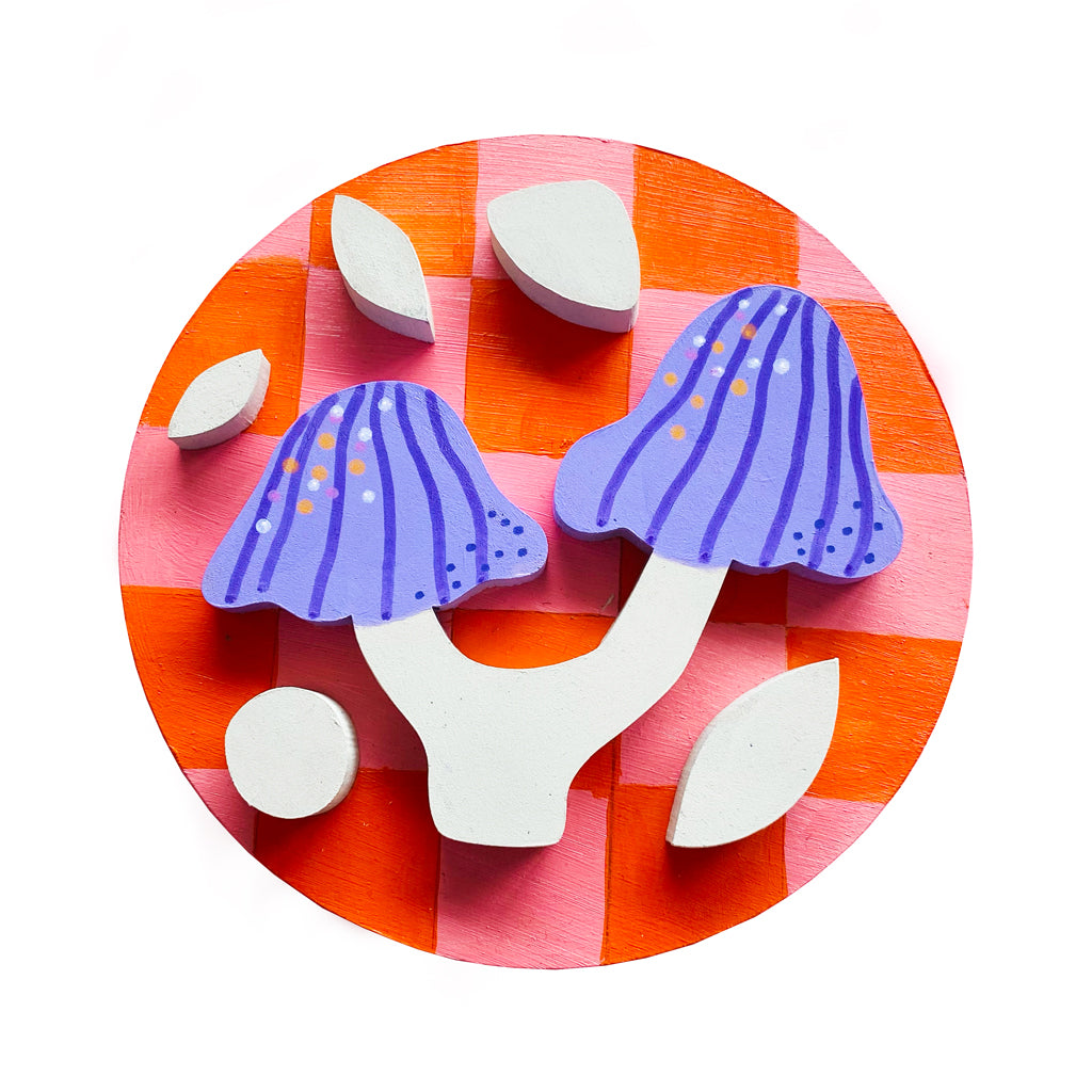 Figura decorativa MDF honguitos