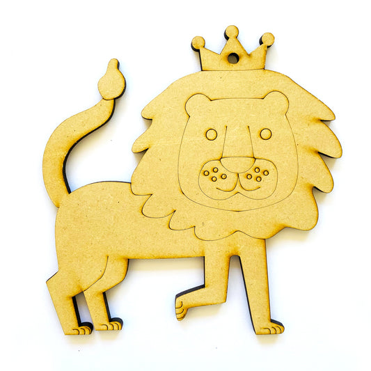 León MDF figura para pintar