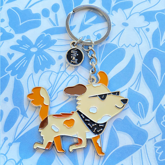 Llavero perrito con bandana