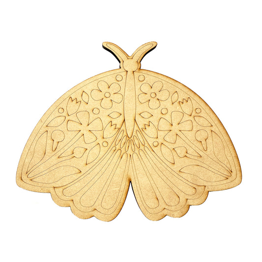 Mariposa nocturna figura para pintar