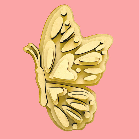 Set Mariposa MDF vista lateral