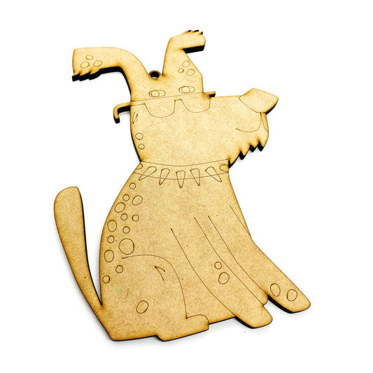 Perro MDF figura para pintar