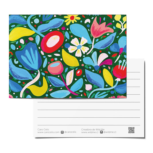 Postal flores