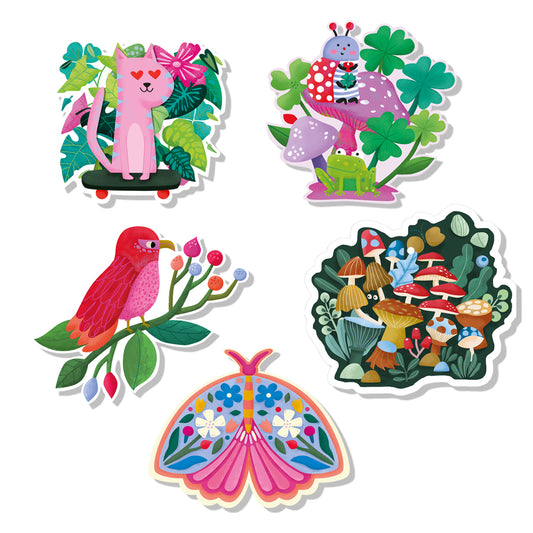 Set de 5 stickers
