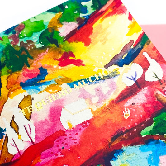 Tarjeta "Te quiero mucho"