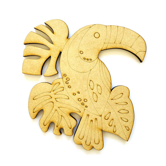 Tucán MDF figura para pintar