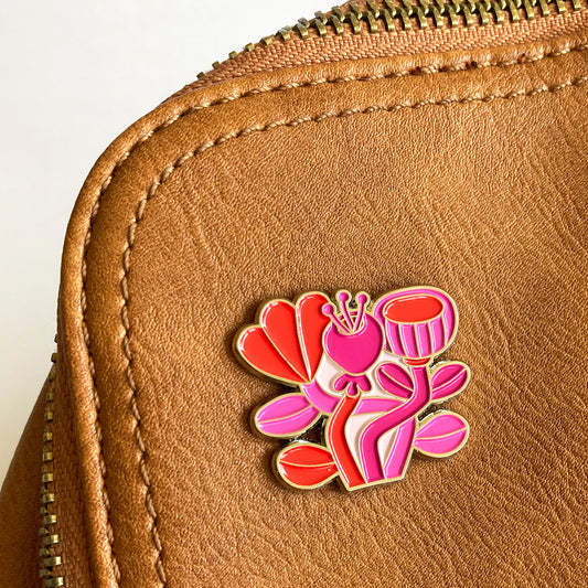 Pin Flores magenta