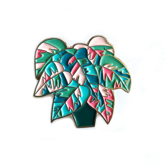 Pin Filodendro rosado