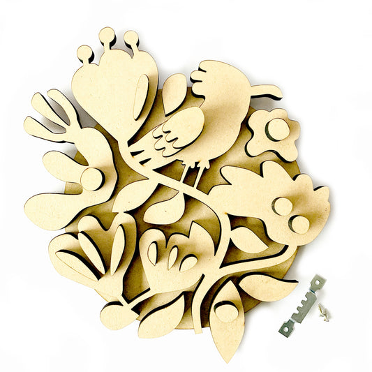 Set Pajarito MDF para pintar