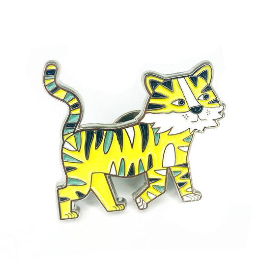 Pin tigre amarillo